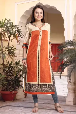 Rust Layered Long Tunic for Women - photo 6
