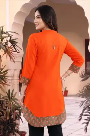 Rayon Designer Embroidery Tunic for Women - photo 4